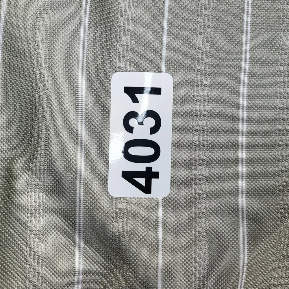 Nike Golf Polo Shirt Mens XL Gray Dri-FIT Striped Golf Short Sleeve Performance - Picture 6 of 6